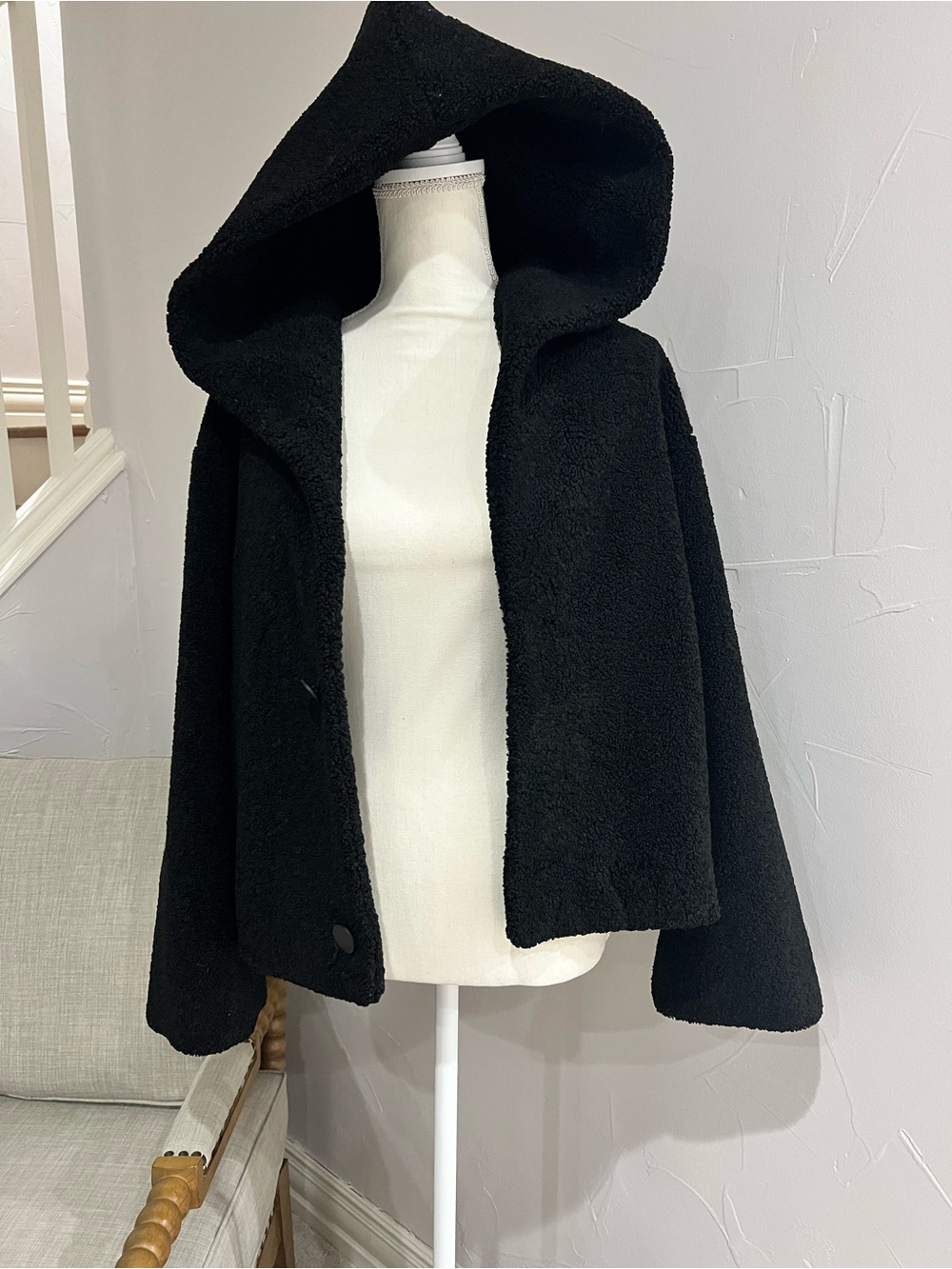 Club Monaco hooded teddy jacket